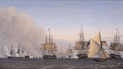 The Battle of Copenhagen, April 2, 1801 by Emil Normann