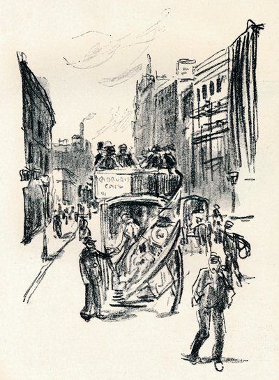 From a Chalk Drawing by Emil Orlik, c1900 by Emil Orlik