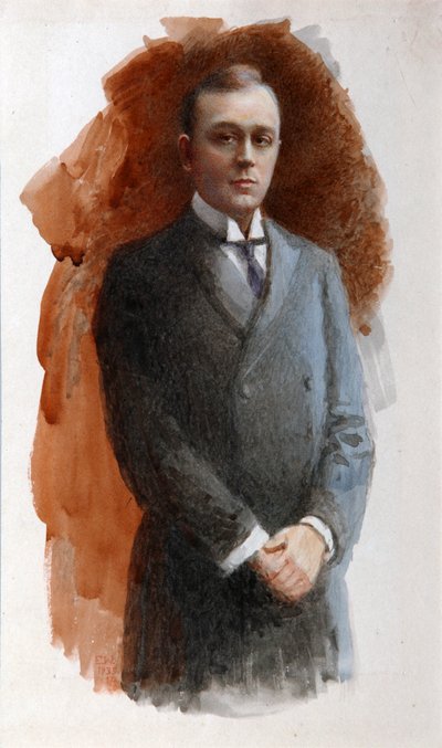 Portrait of the Opera Singer Leonid Vitalyevich Sobinov by Emil Oskarovich Wisel
