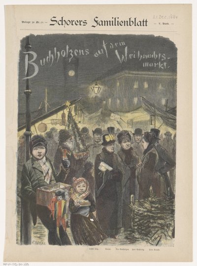 The Buchholz Family at the Christmas Market by Emil Ost