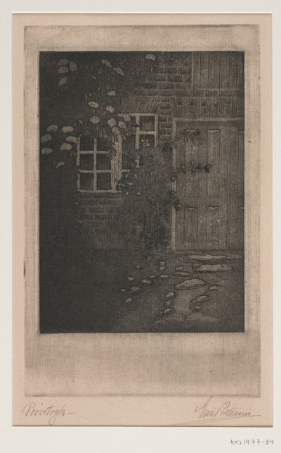 House Wall with Flowers by Emil Petersen