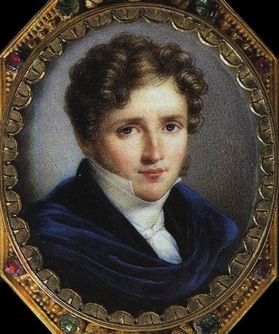 Portrait of the Author Alfred de Vigny by Emile (after) Lassalle