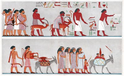 Migration in Ancient Egypt, c.1880 by Emile (after) Prisse d