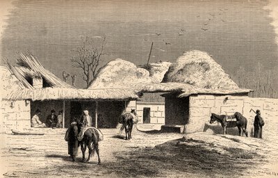 A Caravanserai in Tashkent, Uzbekistan, Illustration from 