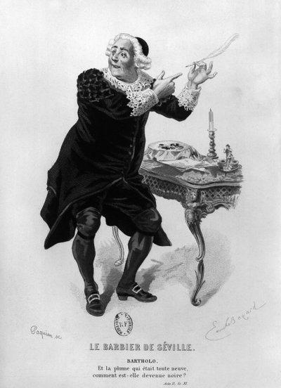 Bartholo, illustration from Act II Scene 11 of 