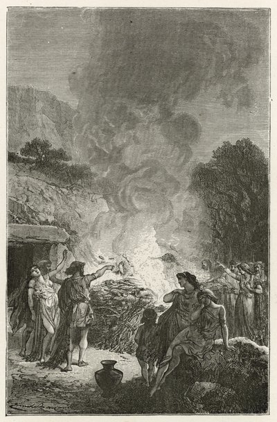 Funerals in the Iron Age by Emile Antoine Bayard
