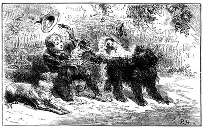 Illustration by Emile Bayard for Hector Malot