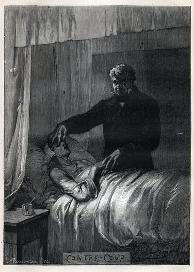 Jean Valjean Closes the Eyes of Dead Fantine by Emile Antoine Bayard
