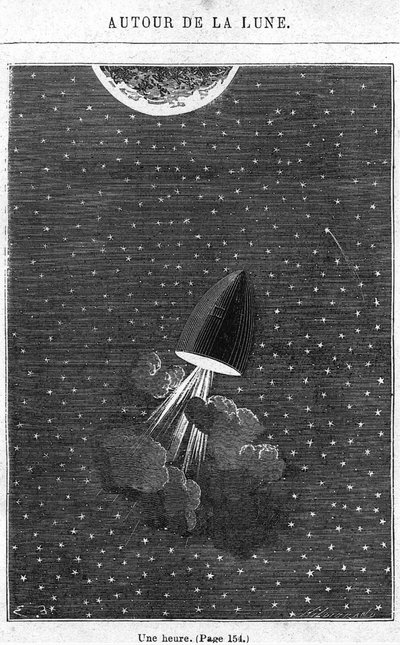 Leaving for the Moon, Illustration from 