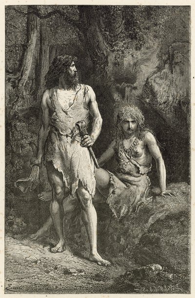 Man in the Age of the Reindeer by Emile Antoine Bayard