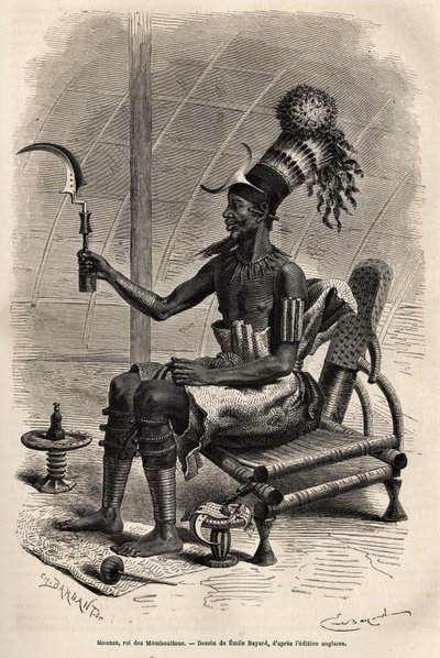 Mounza, King of the Mombuttous by Emile Antoine Bayard