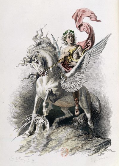Poetic Art in Artworks by Nicolas Boileau. Illustration E. Bayard. Paris 1873 by Emile Antoine Bayard