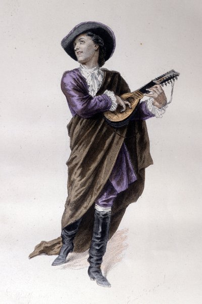 The Count of Almaviva, Character from The Barber of Seville by Beaumarchais (1732-1799) Created in 1773. Illustration by Emile Bayard by Emile Antoine Bayard