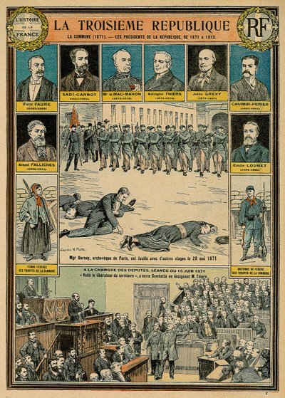 The Third Republic and its presidents from 1871 to 1913 - the Commune of 1871 - Monsignor Darbois, Archbishop of Paris, was executed, shot with other hostages on 28 May 1871 - sitting of 16 June 1871 in the House of Deputies: 