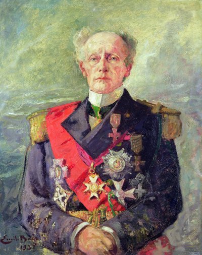 Emile Paul Guépratte, Vice Admiral by Emile Baes