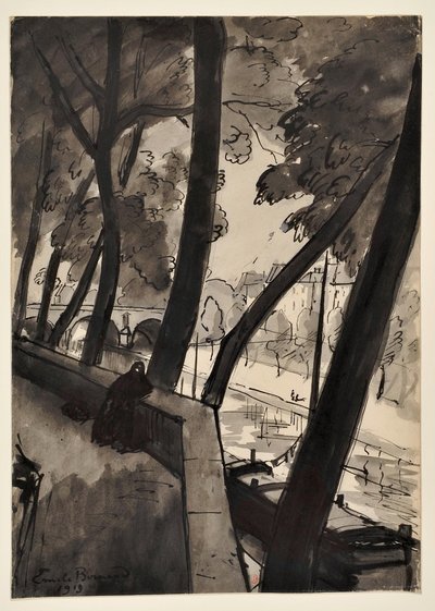 The Quays: [The Seine at Pont-Marie] by Emile Bernard
