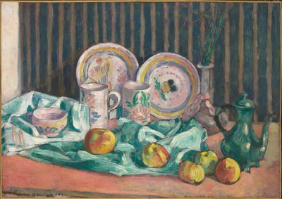 Still Life with Apples and Fruit Dishes by Emile Bernard