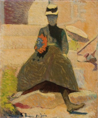 Woman at Saint-Briac, 1886 by Emile Bernard