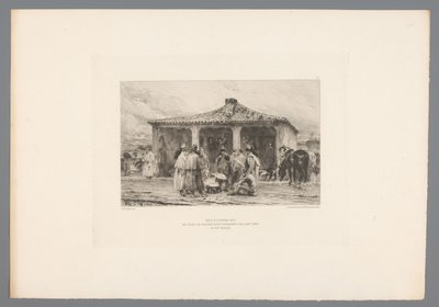 Group of Soldiers in a Camp by Emile Boilvin