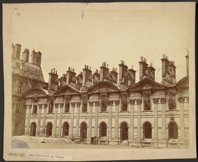 The Tuileries in Ruins by Emile Bondonneau