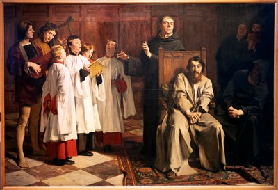 Hugo van der Goes in the Red Cloister by Emile Charles Wauters