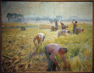 La collolte du linen by Emile Claus