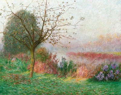 October Morning on the River Lys by Emile Claus