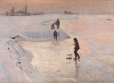 The Skaters, c.1891 by Emile Claus