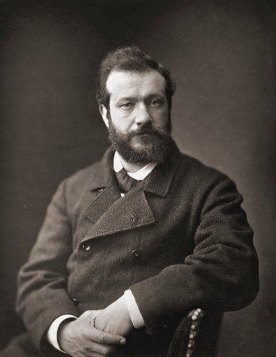 Félix Henri Bracquemond. Portrait by Emile Courtin
