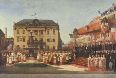 Ceremony for the Inauguration of the Waters of the Lys River at Roubaix in 1864 by Emile Defrenne
