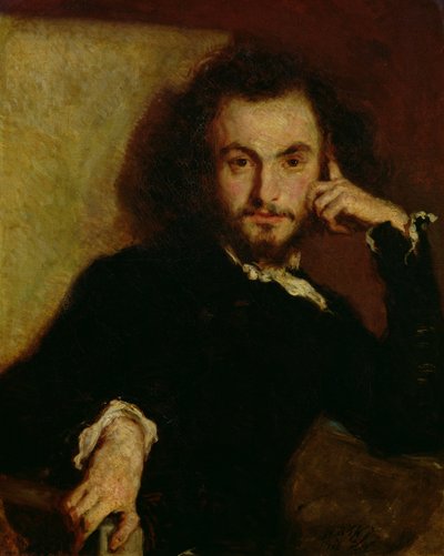 Portrait of Charles Baudelaire by Emile Deroy
