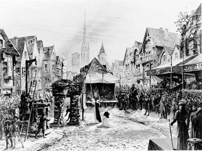 Joan of Arc Burnt Alive at the Place du Vieux-Marche, from 