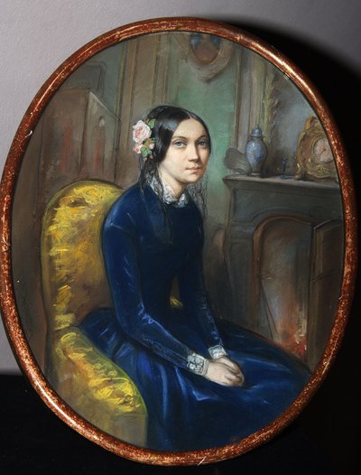Portrait of Idalia Poletika (?) by Emile Francois Dessain