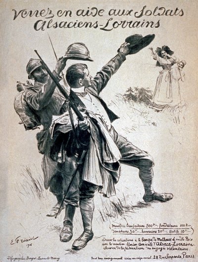 Come to the Aid of the Soldiers of Alsace and Lorraine, 1916 by Emile Friant