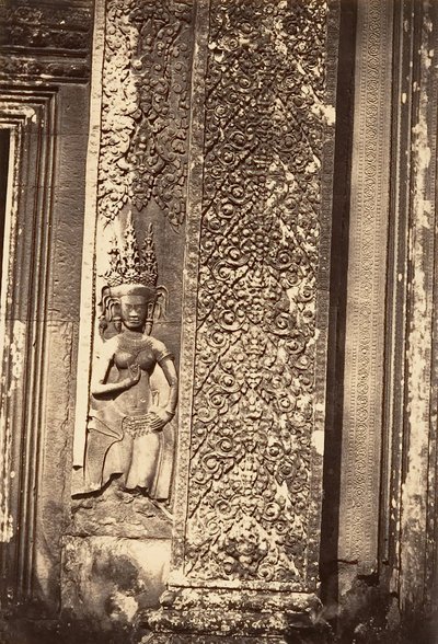 Decorative Detail of the Great Pagoda by Emile Gsell