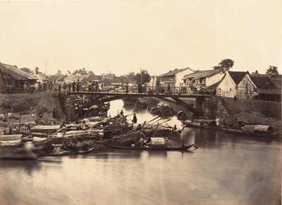 View of the Chinese City Cholen Sheet No. 2, Saigon, Cochinchina, 1866 by Emile Gsell