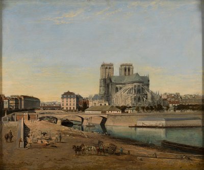 Apse of Notre-Dame, Seen from the Quai de la Tournelle, 1860 by Emile Harrouart