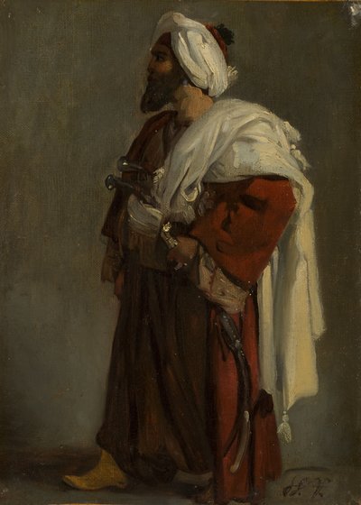 Arab Warrior by Emile Jean Horace Vernet