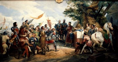 Battle of Bouvines, 27 July 1214 by Emile Jean Horace Vernet
