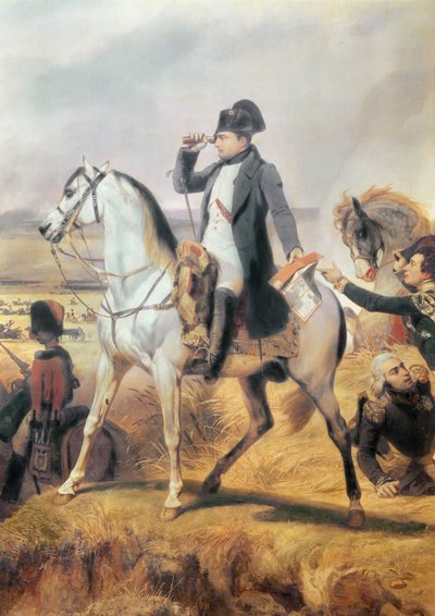 Napoleon from the Battle of Wagram (detail) by Emile Jean Horace Vernet
