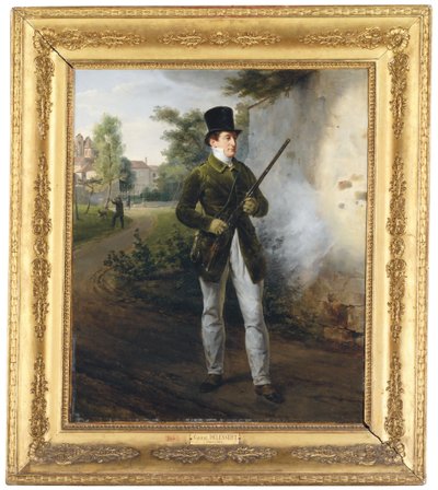 Gabriel Delessert in shooting attire by Emile Jean Horace Vernet