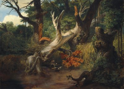 Hunting in the Pontine Marshes, 1833 by Emile Jean Horace Vernet