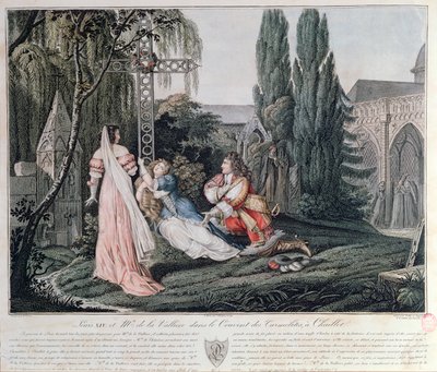 Louis XIV in Pursuit of Louise de la Valliere at the Carmelite Convent at Chaillot by Emile Jean Horace Vernet
