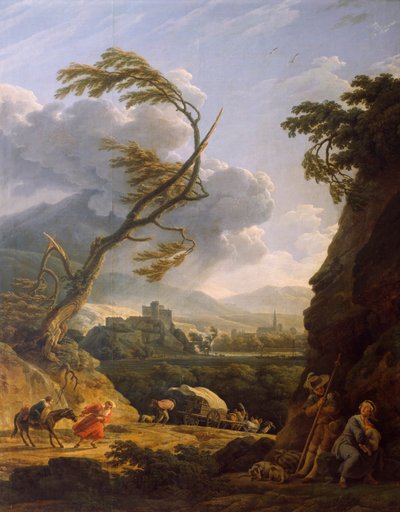 Noon on Earth, Gust of Wind by Emile Jean Horace Vernet
