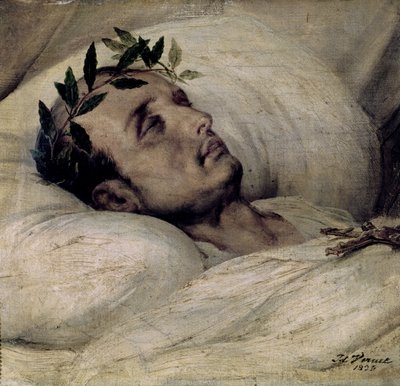 Napoleon I (1769-1821) on his Deathbed by Emile Jean Horace Vernet