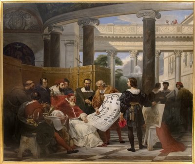 Pope Julius II Ordering the Work of the Vatican and Saint Peter in Bramante, Michael Angel and Raphael by Emile Jean Horace Vernet