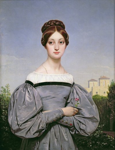 Portrait of Louise Vernet (1814-45) Daughter of the Artist by Emile Jean Horace Vernet