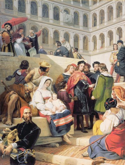Raphael in the Vatican by Emile Jean Horace Vernet