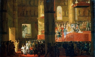 The Coronation of the Empress Maria Feodorovna on 5th April 1797 by Emile Jean Horace Vernet