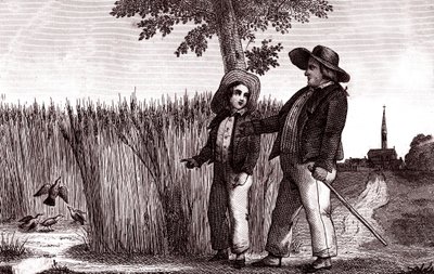 The Lark and the Landlord, Fable by La Fontaine by Emile Joseph Alexandre Gouget